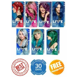 Schwarzkopf - Live Ultra Brights Or Pastel Semi-Solid Hair Dye 098 Steel Silver 3ml Schwarzkopf - Live Ultra Brights Or Pastel Semi-Solid Hair Dye 098 Steel Silver 3ml