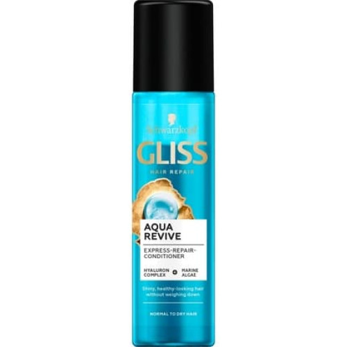 Gliss Aqua Revive Express Repair Conditioner - 200ml Leave-In Spray For Normal And Dry Hair Gliss Aqua Revive Express Repair Conditioner - 200ml Leave-In Spray For Normal And Dry Hair