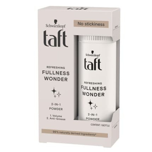 Taft Fullness Wonder 2-In-1 Hair Powder For Volume And Refreshment 10g