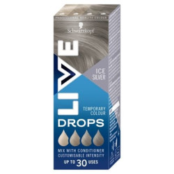 Schwarzkopf Live Drops Washable Hair Dye Icy Silver 30ml