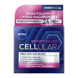 Nivea Hyaluron Cellular Filler + Firming Anti-Wrinkle Night Cream 50ml Nivea Hyaluron Cellular Filler + Firming Anti-Wrinkle Night Cream 50ml
