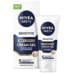Nivea Sensitive Skin Stubble Cream Gel 50 Ml