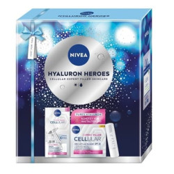 Nivea Hyaluron Heroes Expert Filler Cellular Hyaluron Serum 15ml Expert Filler Cellular Antiaging Day Cream Spf30 50ml Moisturizing Lip Balm 48g
