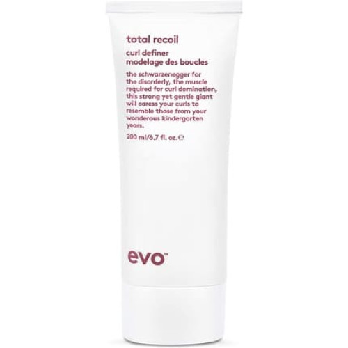 evo Total Recoil Curl Definer Strong Hold Defining Cream 200ml Citrus
