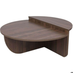 Lot de 2 tables basses - Calicosy - Noyer- Aloeva - 90 x 60 x 30 cm